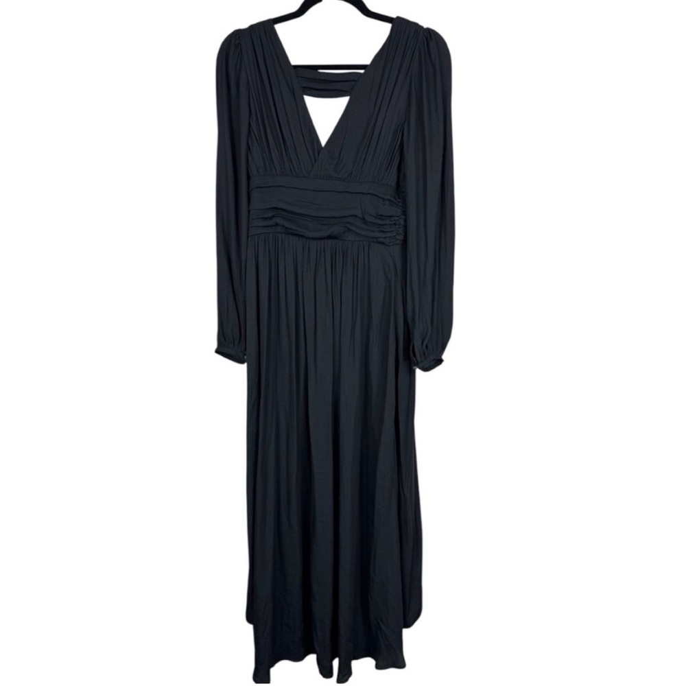 Anthropologie Gwendolyn V Neck Long Sleeve Midi Dress Size 6 - Picture 2 of 6